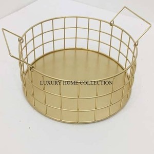 Exquisite New Iron Fruits and <b>Bread</b> <b>Basket</b> with Antique Detailing to Complement Country Style Kitchens - Product Image 2