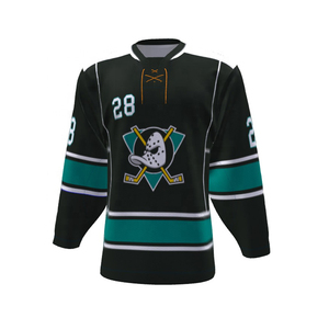 Venta al por mayor: Conjunto de camiseta de hockey sobre hielo 100% poliéster de secado rápido, el mejor set OEM personalizado, transpirable, sublimado para equipos, 220g, ¡gran oferta! - Product Image 1