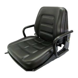 Siège de chargeur pour tracteur compact, chariot élévateur et tondeuse à gazon avec suspension - Product Image 1
