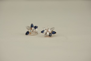 Pendientes de diamantes de oro blanco y oro rosa Chapado en oro de diamante certificado IGI para fiesta de boda y regalo - Product Image 3