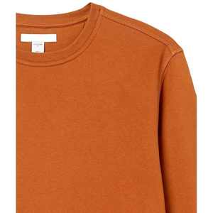 เสื้อสเวตเชิ้ตคอกลมผู้ชายสีพื้นแบบขายส่ง OEM ปรับแต่งได้ - เสื้อแขนยาวลำลองน้ำหนักเบาสำหรับฤดูหนาว ไซส์ใหญ่ รับสกรีนโลโก้ - Product Image 4