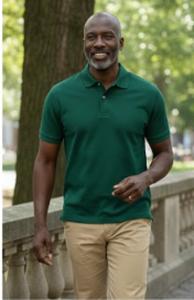 Polo de golf vierge de haute qualité en gros, logo brodé personnalisé, unisexe, en coton uni, polo d'affaires personnalisé pour hommes - Product Image 4