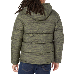 Custom <b>Canvas</b> Waterproof Breathable Hooded Puffer <b>Jacket</b> Quilted Winter Outdoor High Street Style Puffer <b>Jacket</b> - Product Image 2