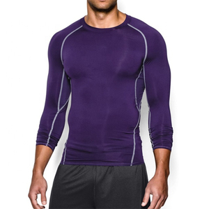 <b>Men's</b> Lightweight Breathable Compression <b>Tops</b> <b>Long</b> <b>Sleeve</b> <b>Gym</b> <b>Top</b> for Running and Fitness Sport Sportswear Base Layer Shirt - Product Image 1