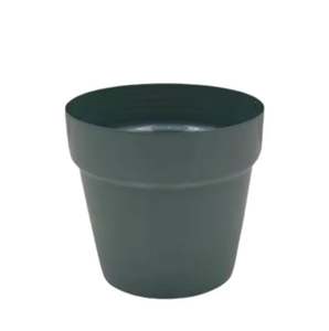 Pot de fleurs et jardinière de taille standard pour la décoration de jardin, pots faits à la main, article très vendu, jardinière ronde en fer, couleur nickel argenté - Product Image 2