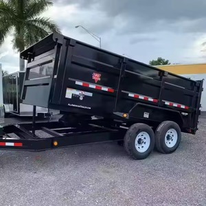 High Performance Double Drop Dump <b>Trailer</b> Cargo Hauler <b>Farm</b> <b>Trailer</b> for Construction and Material Transport - Product Image 1