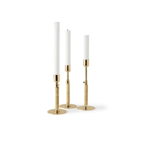 Soporte de vela de calidad superior Interior decorativo boda Festival decoración chapado en oro portavelas pilares precio al por mayor - Product Image 1