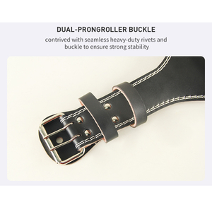 เข็มขัดพยุงเอวยกน้ำหนักหนังแท้แบบปรับแต่งสีและดีไซน์ได้ป้องกันขั้นสูงทนทานระบายอากาศได้ - Product Image 6