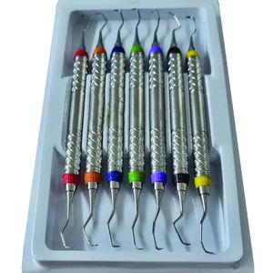 Set de Curettes Dentaires Gracey 1/2-13/14 Manuels en Acier Inoxydable, Conception CNC, Revêtement Diamant Sablé, Instruments Parodontaux - Product Image 3