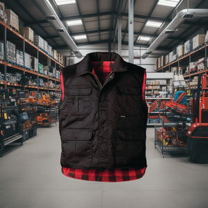 Truckerweste Handeloh Gre Gr.M Schwarz Von CRAFTLAND - Product Image 3