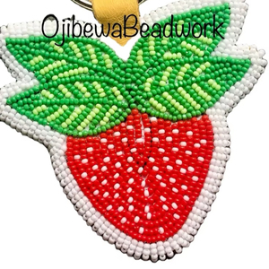 Dernière nouvelle conception de fraise à la main porte-clés perlé utilisation pour garçon et filles d'Inde - Product Image 1