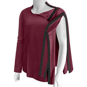 Venta al por mayor de calidad superior de los hombres y las mujeres de pacientes vestidos de algodón de poliéster de uso médico del hospital Batas para pacientes discapacitados camiseta - Product Image 2