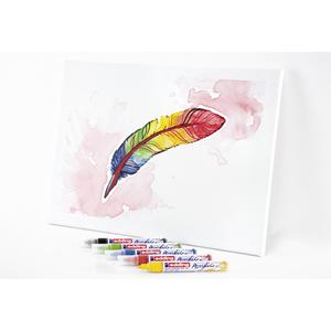 ชุดปากกาอะคริลิค Edding 5100 Basic 5 สี พร้อมกล่อง สำหรับงานศิลปะและงานฝีมือ - Product Image 3