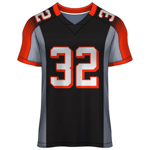 Maillot de football américain à manches courtes pour hommes de la meilleure qualité Maillot de football confortable imprimé respirant pour hommes - Product Image 1