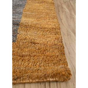 Tapis en jute et chanvre noués à la main Skjt-17 Hula, beige et marron, motif abstrait pour usage domestique - Product Image 4