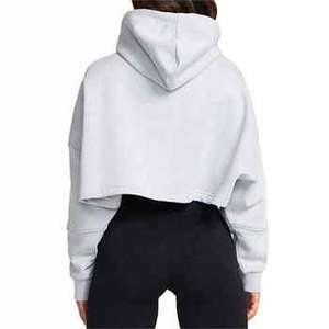 New Ssyle Women <b>Crop</b> <b>Top</b> Hoodies & Sweatshirts Short <b>Crop</b> <b>Top</b> Plain Zipper Hoodie Solid Color for Women Casual - Product Image 6