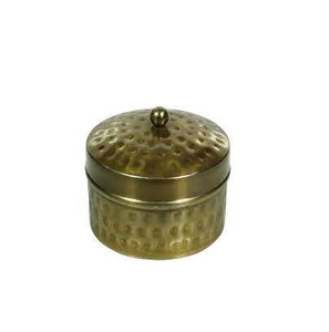 Boîte Chapati en laiton massif Boîte Chapati Roti polie en or de la plus haute qualité pour la cuisine avec forme ronde couleur naturelle - Product Image 4