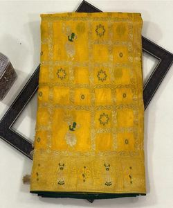 Sarees de Fiesta de Boda Indios a Bajo Precio para Mujer en Seda y Rayón - Product Image 4