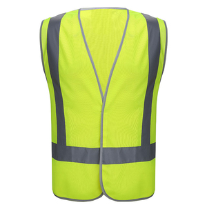Gilet de sécurité réfléchissant haute visibilité OEM 120g/M2, veste de sécurité pour la construction, veste de sécurité pour la conduite routière, veste de sécurité réfléchissante pour le travail - Product Image 4