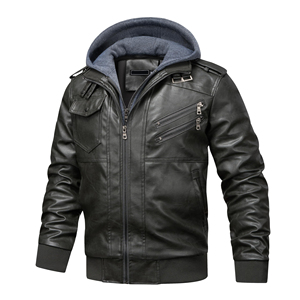 Veste en cuir pour homme avec design et logo personnalisés, fabrication de qualité supérieure, vente chaude, veste en cuir personnalisée OEM - Product Image 3
