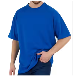 300gsm algodón de gran tamaño gota hombro Boxy Fit peso pesado Unisex camiseta ecológica patrón sólido diseño personalizado Bangladesh - Product Image 1