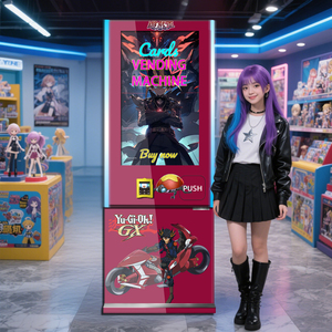 Thẻ trò chơi máy bán hàng tự động với đầu đọc thẻ trẻ em Đồ chơi kinh doanh thẻ treo tường Tabletop <span class=keywords><strong>mini</strong></span> thông minh máy bán hàng tự động để bán - Product Image 1