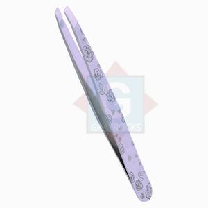 High Quality Professional Stainless Steel Eyebrow <b>Hair</b> <b>Removal</b> Tweezers Custom Logo Makeup <b>Tool</b> Sustainable Eyebrow Tweezers - Product Image 2