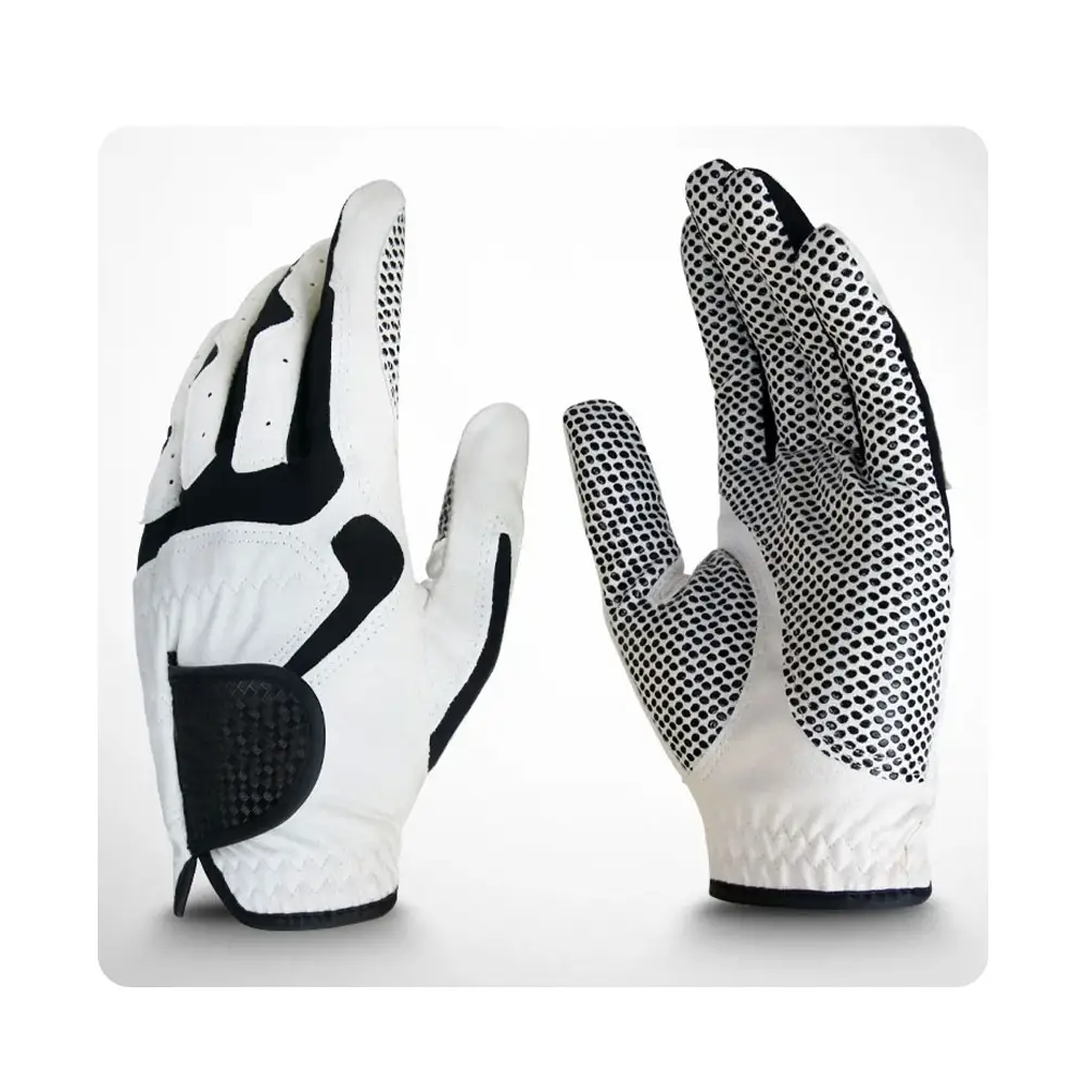 Soft Left Hand Men's Golf Glove: Fiber, Breathable, White - Single Pack Wholesalers Factory Manufacturer