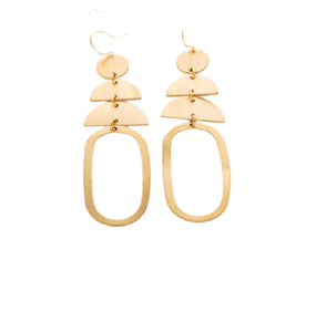 ต่างหูดีไซน์เก๋ไก๋สไตล์อินเดียลายเรขาคณิตขนาดเล็ก  แรงบันดาลใจจากแฟชั่นการค้าต่างประเทศล่าสุด เหมาะสำหรับสาวๆ น่ารัก - Product Image 4