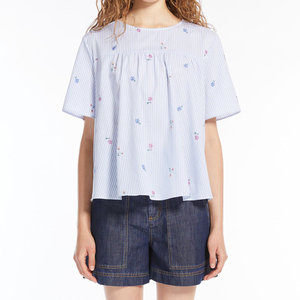 Nuevas camisetas y tops baratos de MOQ bajo para mujer, camisas, blusa de verano, camisas de moda para mujer - Product Image 3