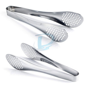 ที่คีบอาหารทำจากเหล็กสีทึบที่คีบเสิร์ฟในสต็อกสไตล์ที่เป็นเอกลักษณ์ - Product Image 2