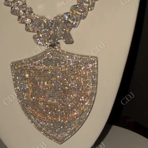 Luxurious VVSD Moissanite 925 Sterling Silver <b>Gold</b> Plated Custom Pendants New Hip Hop Style Party Pass Diamond <b>Tester</b> - Product Image 1