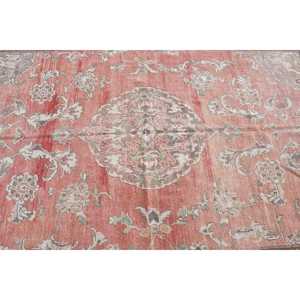 พรมวินเทจ 5.4x8.6 ฟุต (166x262 ซม.) พรมลายดอกไม้สีแดงสไตล์ตุรกี - Product Image 4