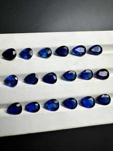 AA + พลอยแซฟไฟร์สีน้ำเงินพลอยที่ดีที่สุดอัญมณีสีฟ้าอัญมณีหลวมสำหรับทำเครื่องประดับในห้องปฏิบัติการการปลูกไพลินขายส่ง - Product Image 2