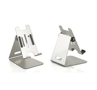 Multifunktionaler Tragbarer Metall-Schlüsselanhänger mit Rückenclip für Schreibtisch/Bett, Faltbares Design, Olivia International Marken-Werbegeschenke