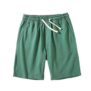 Pantalones cortos de hombre de algodón 100% de alta calidad, transpirables, informales, para entrenamiento, de verano, con estampado bordado de 5 pulgadas, lavados sólidos personalizados - Product Image 4