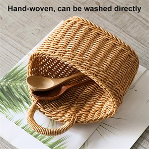 Hanging <b>Wicker</b> Rattan <b>Basket</b> Hand-woven Handmade <b>Storage</b> <b>Basket</b> Wholesale eco-friendly Made in Viet Nam - Product Image 6