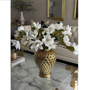 Diseño personalizado hecho a mano mejor para la decoración del hogar florero dorado y florero hecho a mano mejor decoración interior y diseño hecho a mano - Product Image 3