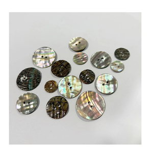 Botones de concha marina natural hechos a mano de material de concha de océano botones de concha ecológicos para costura artesanal de ropa - Product Image 1