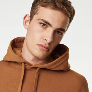 Servicio OEM, Sudaderas de Invierno para Hombre de Alta Calidad, 100% Algodón Puro, Tejido de Punto Ligero, Transpirable, de Secado Rápido, Bordadas, Casuales - Product Image 4