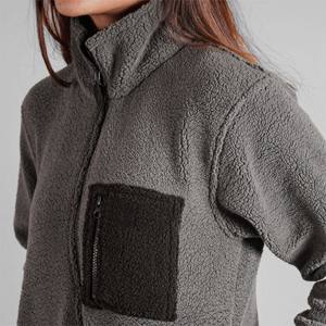 แจ็กเก็ตขนแกะซับในของ Sherpa สวมใส่สบายและทนทานเหมาะสำหรับกีฬากลางแจ้งเดินป่าและชุดลำลอง - Product Image 2