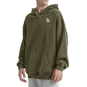 Sweat-shirts à capuche pour hommes de haute qualité, style streetwear, effet délavé à l'acide, sweat-shirts à capuche surdimensionnés pour hommes - Product Image 3