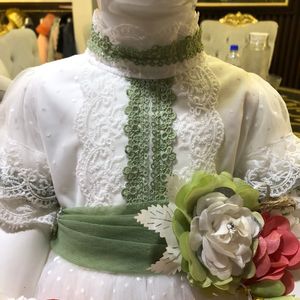 Conjunto de Vestido de Princesa de Satén con Diadema de Flores para Recién Nacidas, Vestido de Tul con Estampado Floral, 5 Colores de Primavera, Ropa Infantil con Flores - Product Image 2