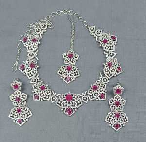 สร้อยคอประดับเพชร CZ อเมริกันทันสมัยทันสมัย214 ak/C-8 - Product Image 1