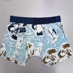 Shorts de sport confortables pour hommes, en modal durable, élasthanne, respirant, antibactérien, style personnalisable, tricoté - Product Image 2