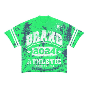 เสื้อยืดกีฬาไซส์ใหญ่พิเศษสำหรับผู้ชายเสื้อยืดพิมพ์ลายกราฟิกสไตล์นักศึกษาวินเทจ - Product Image 6