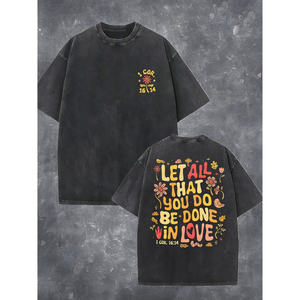 Camiseta de ocio para hombre y Polo para Primavera/Verano, estampado estándar de un color hecho en China - Product Image 1