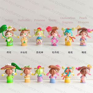 Fata a tema <span class=keywords><strong>fiore</strong></span> Super carino figura <span class=keywords><strong>di</strong></span> plastica bambola ninfa designer personaggio dei cartoni animati giocattolo per ragazze da collezione - Product Image 3