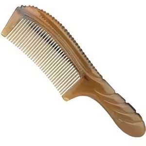 Peigne en corne de buffle avec différentes tailles et couleurs Peigne à cheveux en corne de poche Barbe par Crescent Crafts - Product Image 1