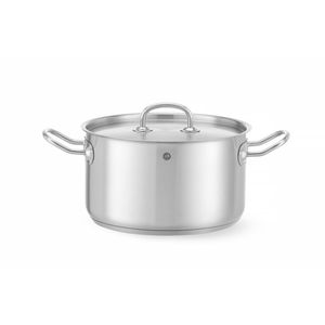 Casserole à viande HENDI 6L avec couvercle, diamètre 240 mm x hauteur 135 mm - Product Image 1